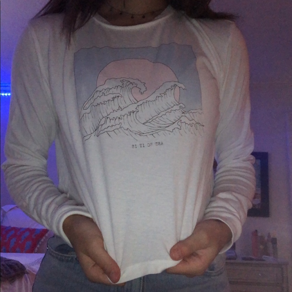 PacSun long sleeve wave shirt!!